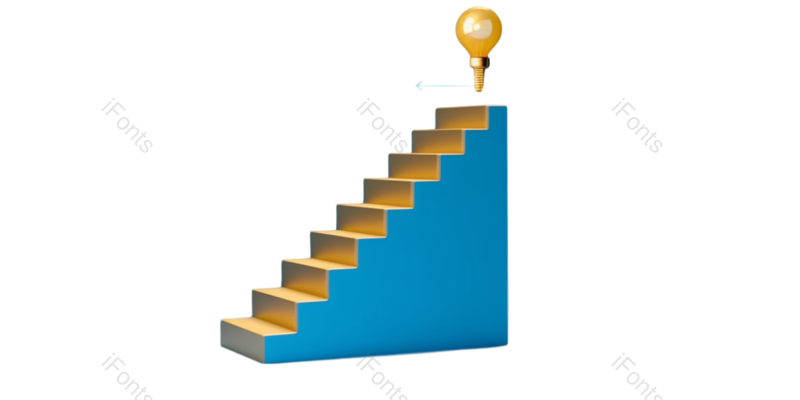 梯子图片,摄影元素,蓝色背景PNG,抽象免抠素材